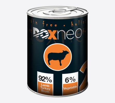 Doxneo – ėrienos ir kalakutienos konservai šunims – 400g