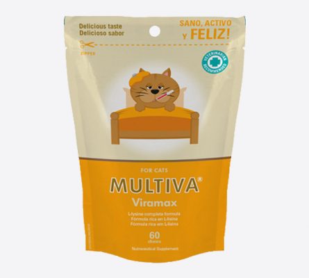 MULTIVA Viramax – L-lizino kramtukai katėms – N60