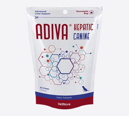 Adiva Hepatic Canine – kepenims – dietinis pašaro papildas šunims