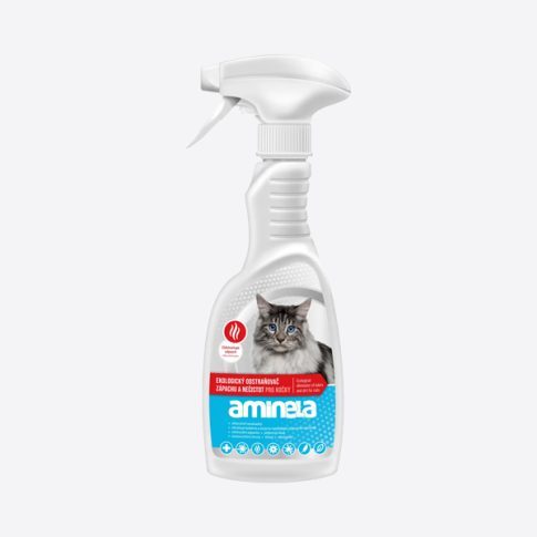 Aminela – ekologiška kvapų neutralizavimo priemonė – katėms